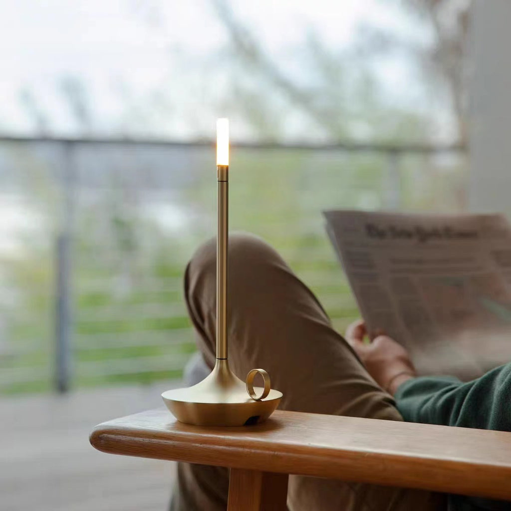 Modern Minimalist LED Vintage Candle Table Lamp
